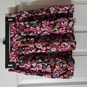 New With Tag WetSeal Skater Skirt – Watercolor Floral Print, Size Small